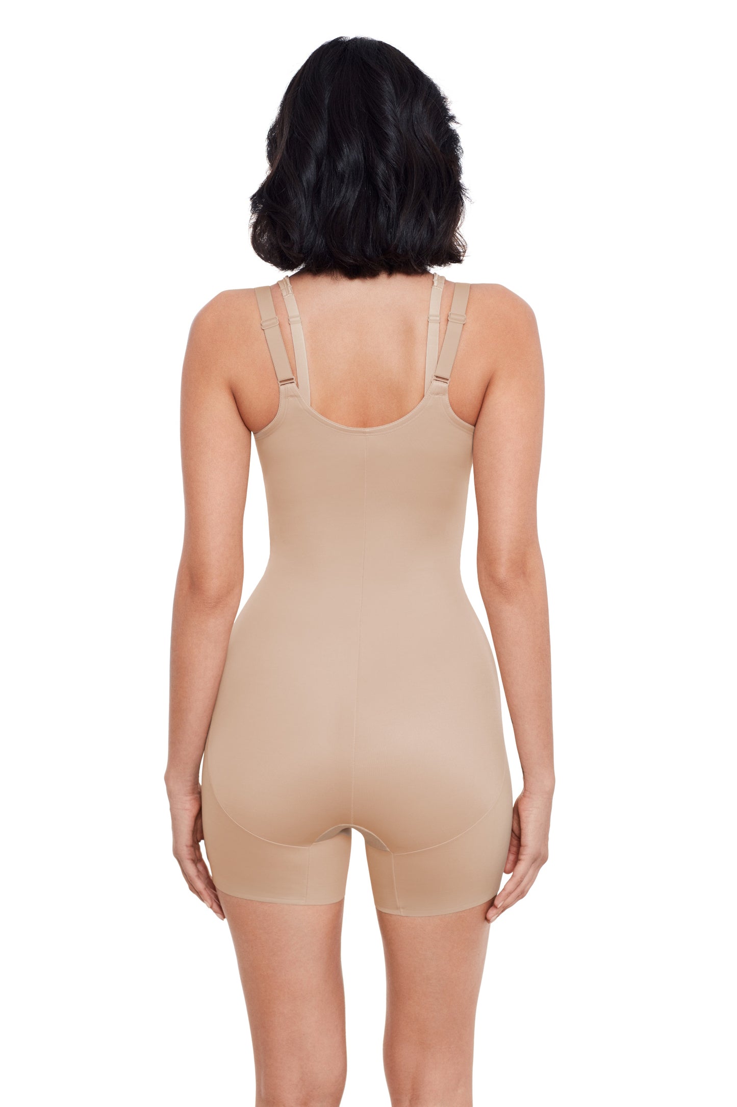 Open-Bust Mid-Thigh Shaping Bodysuit