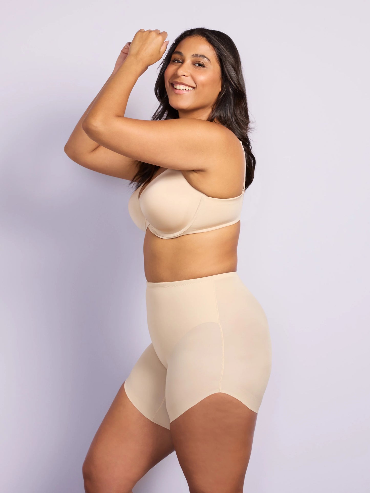 Side Kick Slanted Hem Shaping Short